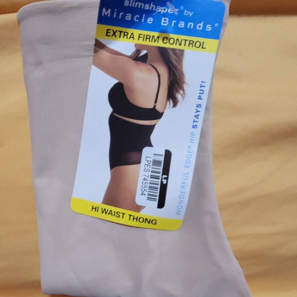 💰⏳️Slimshaper Miracle extra firm control high waist thong panty small NWT